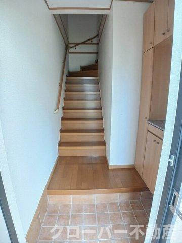 ドエルエバーグリーンＣの玄関