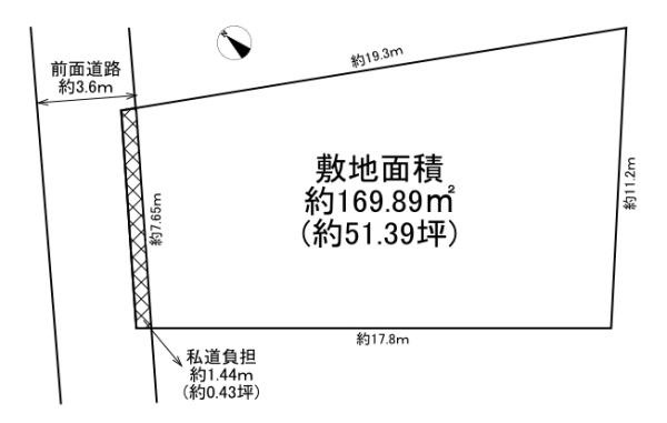 【土地図】 | 大阪市鶴見区今津中5丁目　1区画