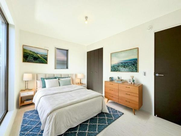 横浜市金沢区高舟台２丁目の新築一戸建の寝室|※家具類はCGイメージです。