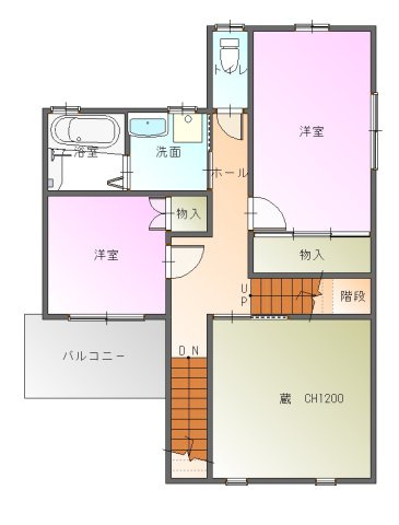 【間取り】 | 志筑　賃貸戸建　最長で2032年までの定期借家