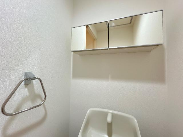 Au Soleil（オーソレイユ）のトイレ|ミラーキャビネット