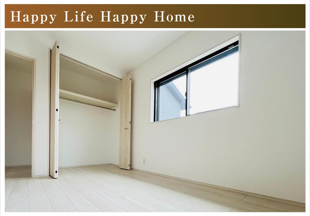 タマタウン　瑞穂市穂積小Ⅲ　全3区画分譲の洋室|すべての居室にはたっぷり収納できる大型クローゼットを設置しています。