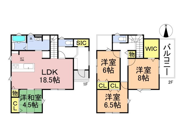 タマタウン　瑞穂市穂積小Ⅲ　全3区画分譲の間取り|■2号棟　■ヤマダ不動産　株式会社リライフ　
■夢のマイホーム購入をフルサポートします！