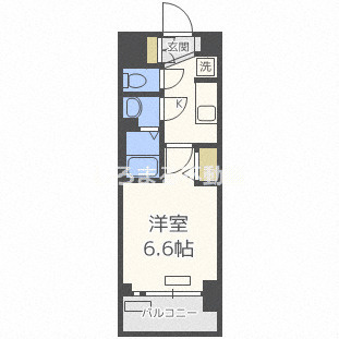 プレサンスOSAKA DOMECITYスクエアの間取り
