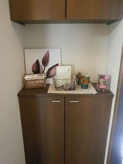 広島市安佐北区上深川町のアパートの玄関|シューズボックス