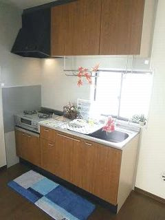 広島市安佐北区上深川町のアパートのキッチン