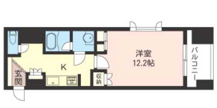 エスティメゾン銀座　駅近　ペット相談可　礼金０　シャーメゾンの間取り