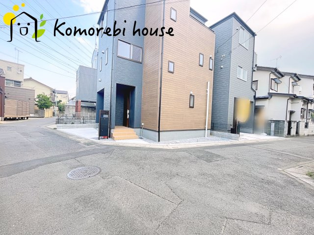 さいたま市北区宮原町　第3　新築一戸建て　リーブルガーデン　01の前面道路含む現地写真|前面道路含む現地写真です