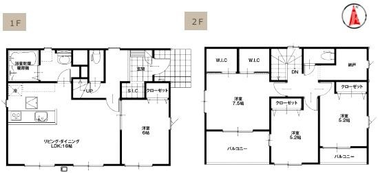【間取り】 | 佐波郡玉村町９期１号棟