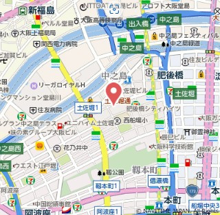 【地図】 | ザ・ファインタワー大阪肥後橋