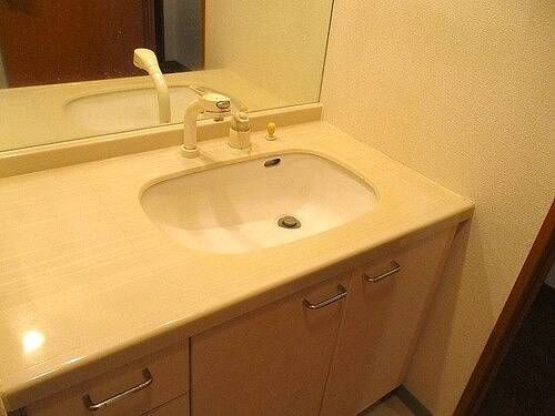 熊本市中央区新屋敷１丁目の賃貸マンションの独立洗面台