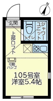 横浜市金沢区富岡西３丁目のアパートの間取り