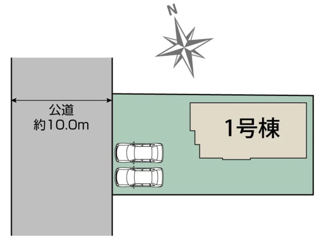 【区画図】 | 深谷市国済寺　ブルーミングガーデン　新築戸建　全1棟　1号棟
