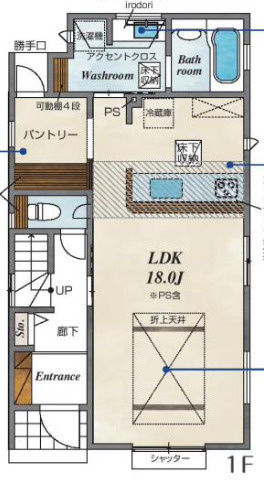 【仲介手数料無料】所沢市下安松全１１棟４号棟　所沢の新築住宅なら西武ハウジングの間取り