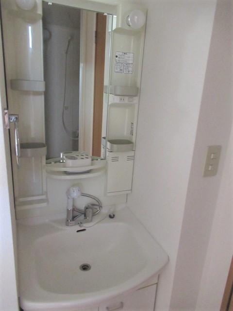 フジハイツの洗面所|ゆったりとスペースのある洗面所