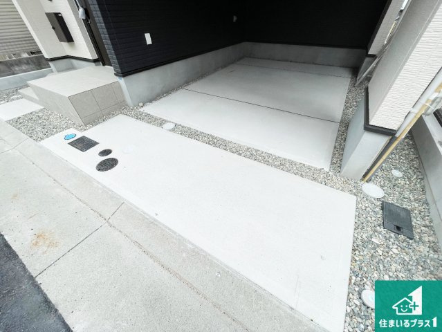 神戸市兵庫区吉田町　第1期　新築一戸建ての駐車場|駐車スペース！散水栓があるので、こまめに愛車を洗えます！