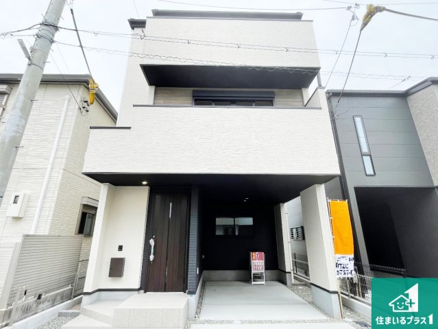 神戸市兵庫区吉田町　第1期　新築一戸建ての外観|周辺は落ち着いた街並みの住宅地！子育てがしやすい住環境です！気になることがありましたら、お気軽にお問い合わせください！