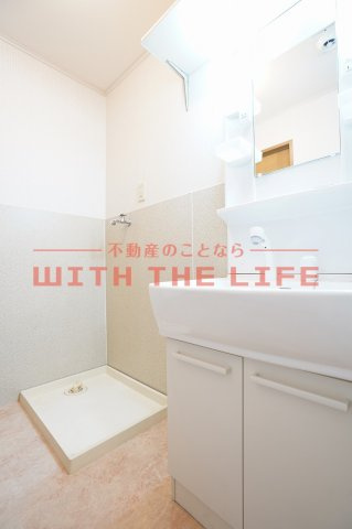 ベルナール津福【キャッシュバック対象物件】の洗面所|コンパクトで使いやすい洗面所
現状優先