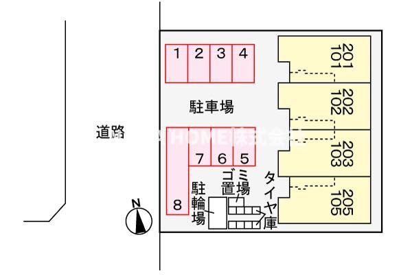 エリシオン　レジデンスⅡの区画図