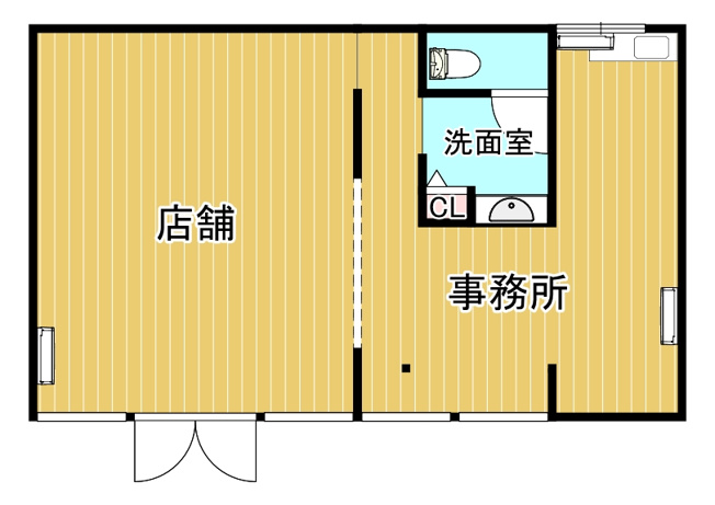 【間取り】 | 事業用）大善寺テナント