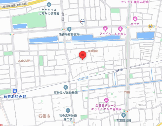 【地図】 | 石巻市蛇田字新東前沼321-2