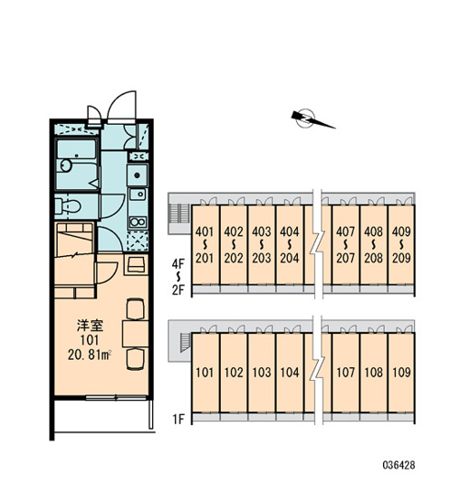 【区画図】 | レオパレスYOSHIKO | 画像3