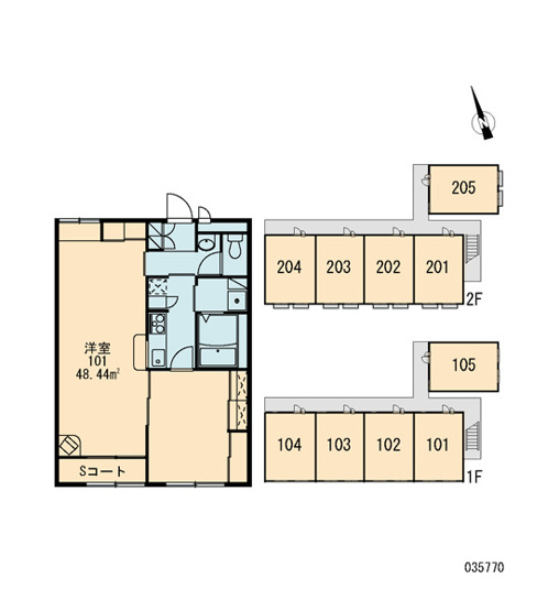 【区画図】 | レオパレス柳澤 | 画像3