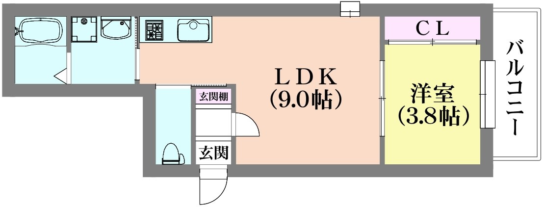 リッチライフ菊水町の間取り