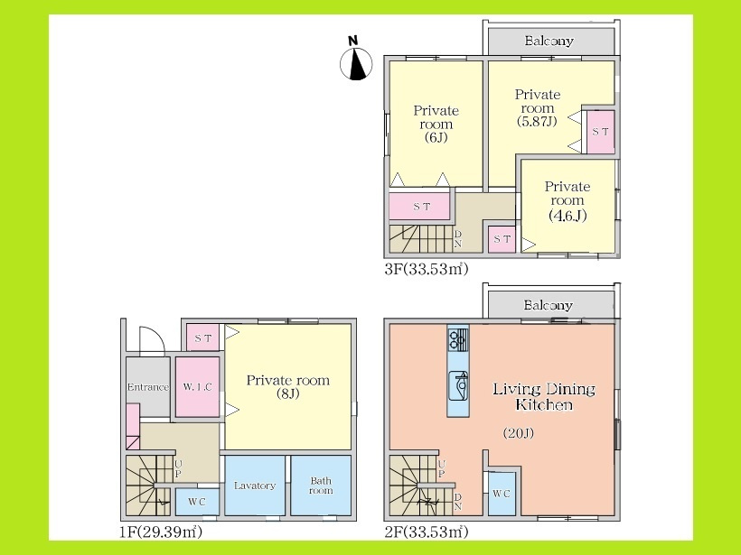 名古屋市中村区郷前町３丁目の新築一戸建の間取り|◇間取図◇