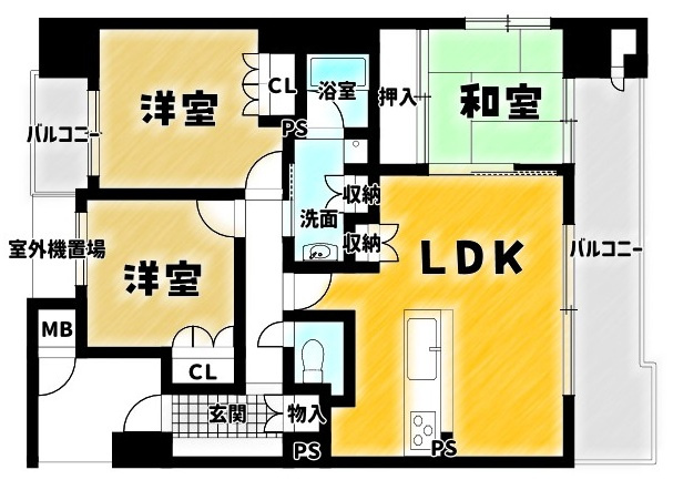 ネバーランド烏丸五条の間取り