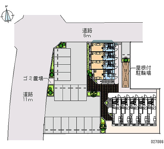 【駐車場】 | レオパレスハイツ旭が丘A | 画像4