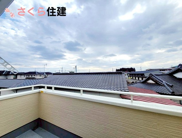 リーブルガーデン宇都宮細谷第7　2号棟のバルコニー|南向きのバルコニー