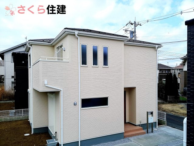 リーブルガーデン宇都宮細谷第7　2号棟の外観|細谷小学校まで徒歩13分◎パントリー等、充実の収納設備が揃った3ＬＤＫの物件になります