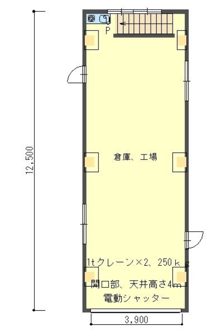 大阪市西淀川区福町３丁目 工場の間取り