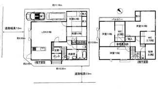 【間取り】 | 野洲市栄　中古戸建