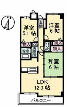 グランドメゾン翠町の間取り