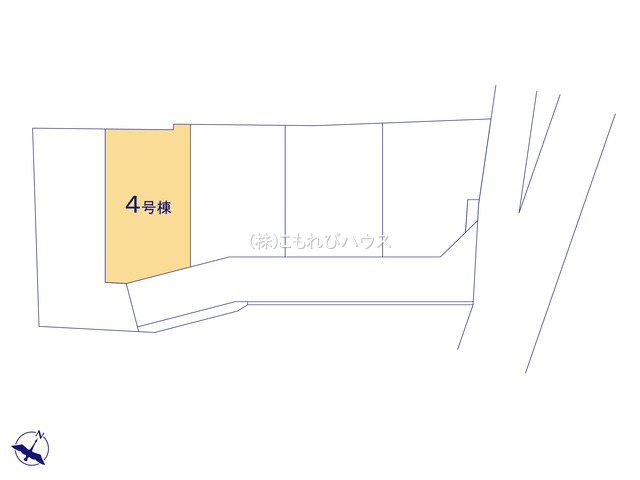 北本市宮内　３期　新築一戸建て　04の区画図|４号棟