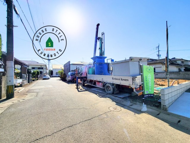 熊本市南区野田2丁目第1-2棟(A号棟)の前面道路含む現地写真|見学の時間などお気軽にお問い合わせ下さい。