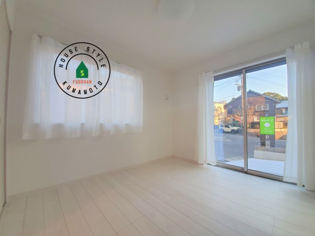 熊本市南区野田2丁目第1-2棟(A号棟)の内観：施工例|将来的に、琉球畳を引きまして和室風にすることも可能です。