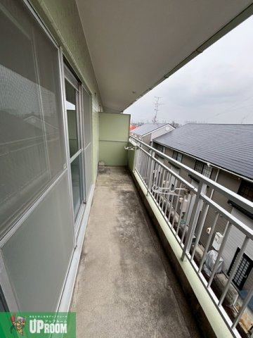 六軒屋ハイツのバルコニー