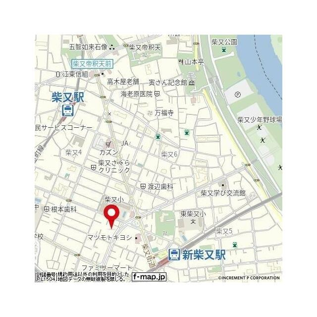 ＬａＬａ柴又の地図