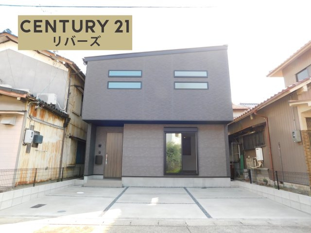 名古屋市西区大野木３丁目の新築一戸建の外観|☆限定１棟☆　　いつでも見学できます♪（お問合せ当日、平日、水曜、夜間でもＯＫ）　駐車らくらく並列３台ＯＫ！　広々ＬＤＫ１８．１帖♪　床暖房や食洗機など設備充実！　収納豊富なプラン！