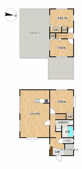 【間取り】 | 仲介手数料無料！有帆小学校に通えるリフォーム済み中古住宅　山陽小野田市大字有帆　南平台 | お客様のご意見を凝縮した使いやすい間取り