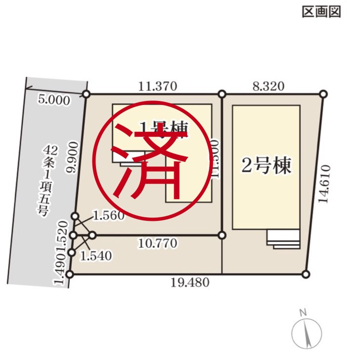長野上松第５の区画図|完成済み物件！いつでも見学可能です♪お問合せは＜Tel 026-477-7419＞まで♪ 