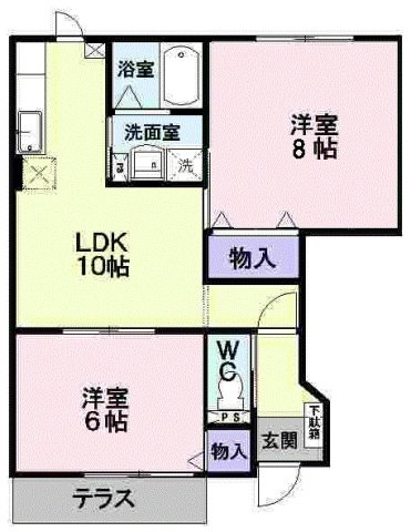 アスペンベールＢの間取り|間取図
