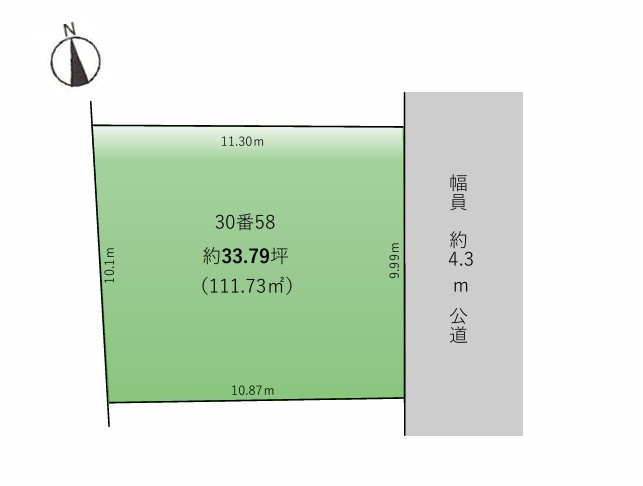 入間市東藤沢1丁目売地の土地図