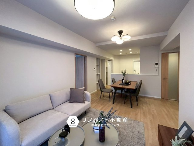 ふぁみーゆ勝山のキッチン|対面式キッチンで家族の様子を見守りながら作業ができます◎