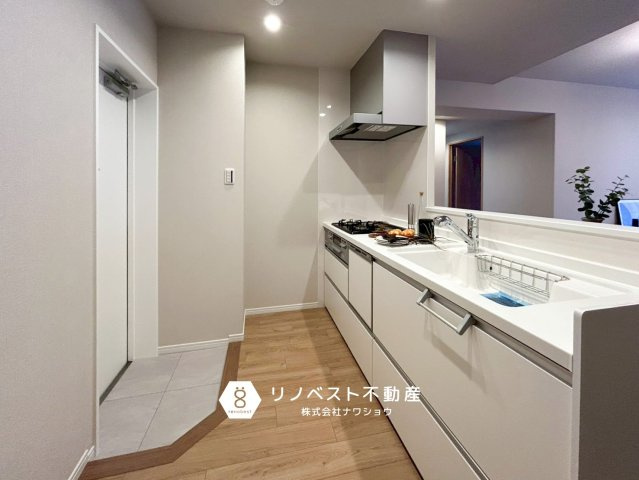 ふぁみーゆ勝山のキッチン|便利な食洗機付◎家事の時短に役立ちます♪