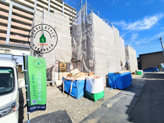 熊本市中央区本山3丁目第1-4棟(C号棟)の外観|デザイン性のある外観です。