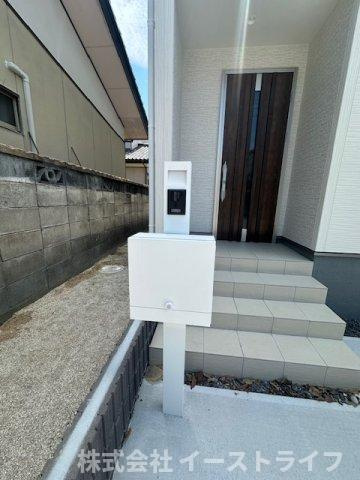 【新築戸建】　いわき市平下神谷第7　全4棟　【長期優良住宅】のセキュリティ|2号棟写真　来訪者と直接顔を合わせることなくモニター越しに対応ができるのでとても便利です。